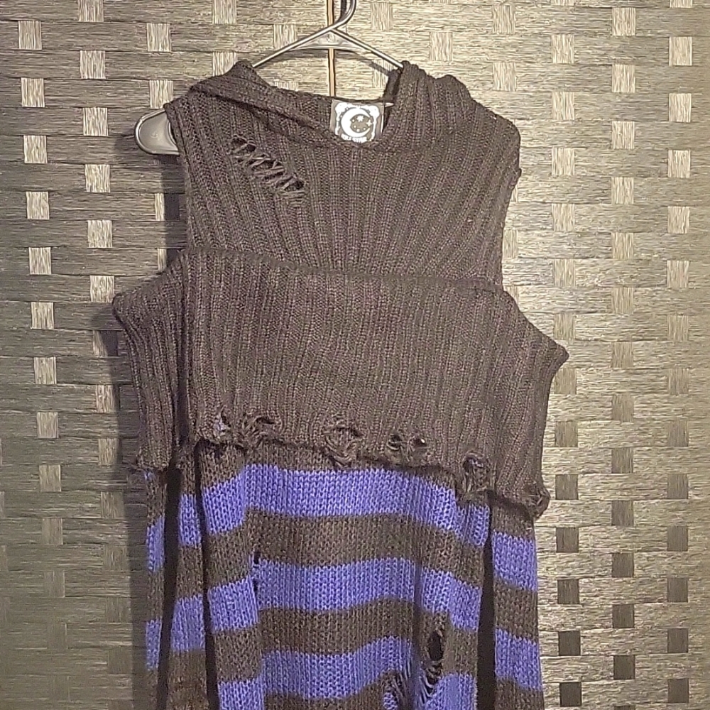Sapphire Hooded Knit Sweater
